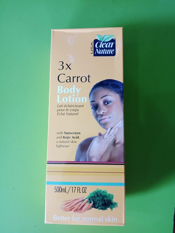 Clear Nature Carrot Body lotion.
