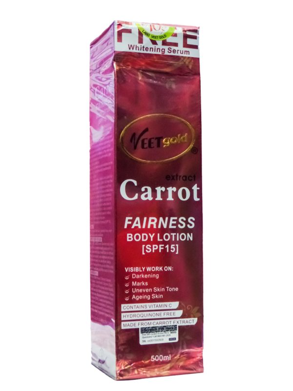 Veetgold Carrot fairness body lotion