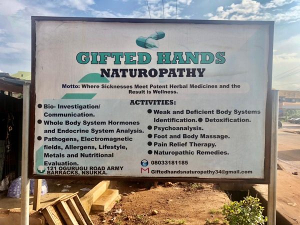 GIFTED HANDS NATUROPATHY CENTRE, NSUKKA