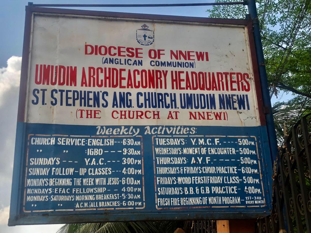 ST. STEPHEN’S ANGLICAN CHURCH, UMUDIM, NNEWI