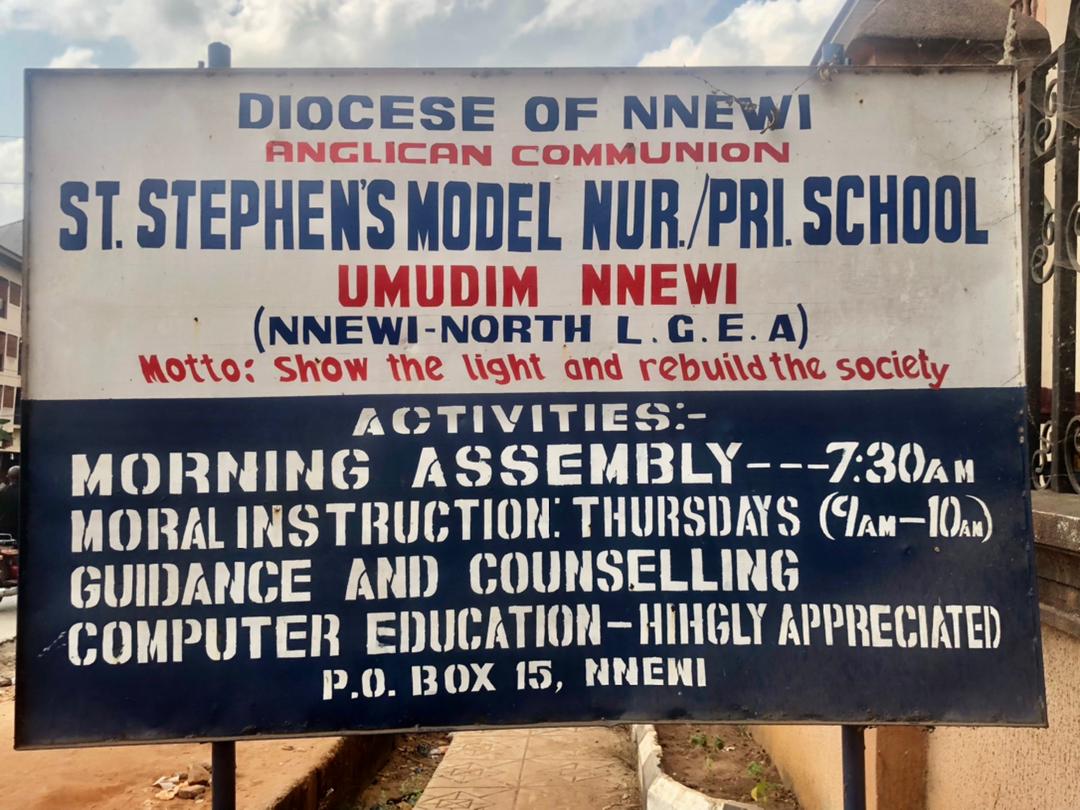 ST. STEPHEN’S ANGLICAN CHURCH, UMUDIM, NNEWI