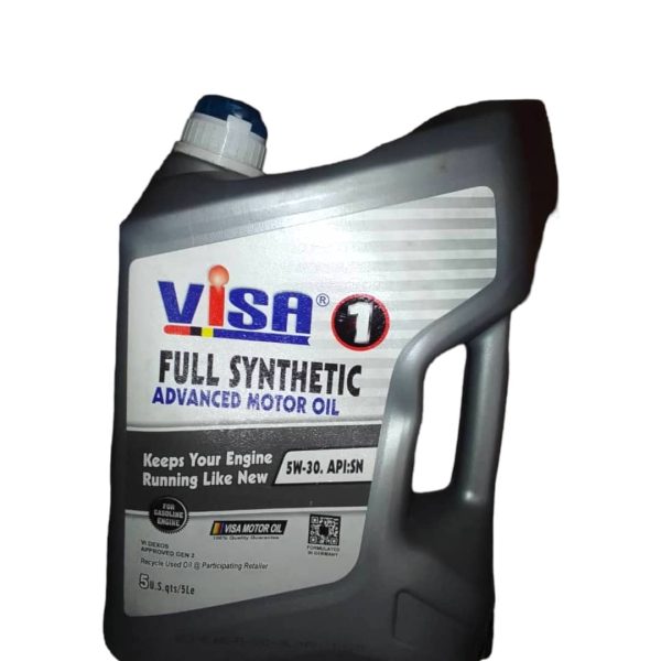 VISA® 1 FULLY SYNTHETIC ADVANCED MOTOR OIL 5W-30 API-SN (5Ltr)