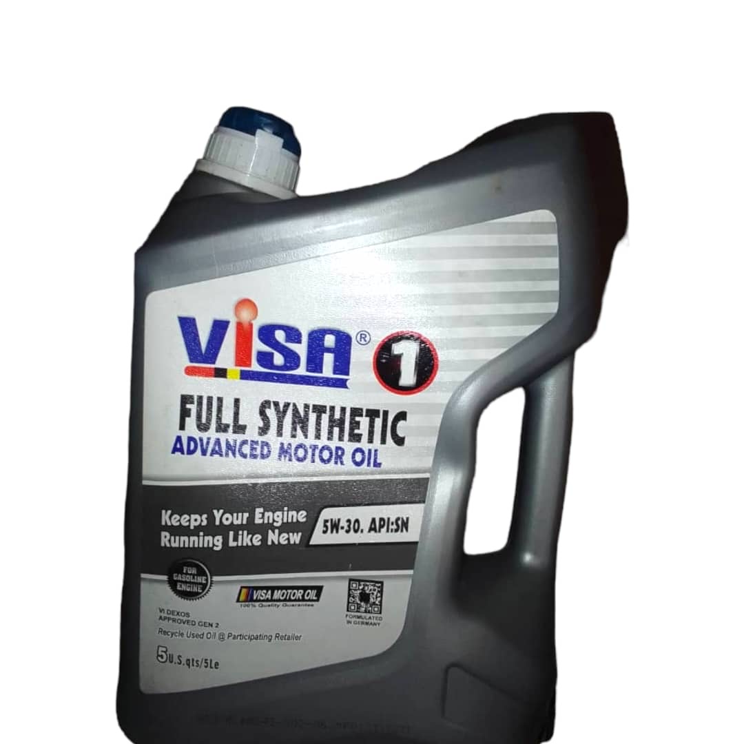 VISA® 1 FULLY SYNTHETIC ADVANCED MOTOR OIL 5W-20 API-SN (5Ltr)