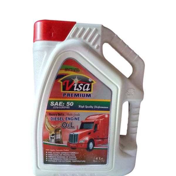 VISA® PREMIUM SAE:50 API:SJ/CF-C4 DIESEL ENGINE OIL (4Ltr)