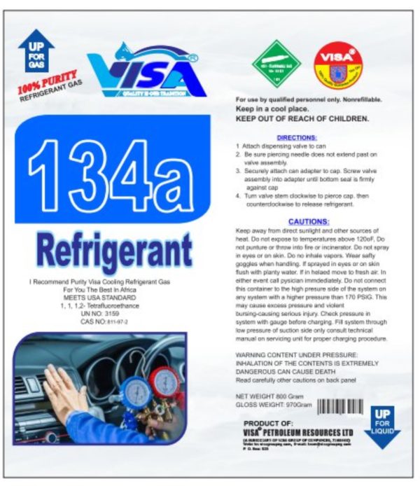 VISA® REFRIGERANT GAS R134A (13.6g)