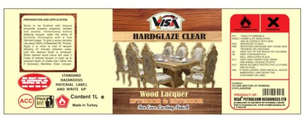 VISA® HARDGLAZE LACQUER TIN (1Ltr)