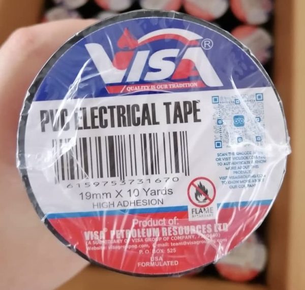 VISA® PVC ELECTRICAL TAPE (10 YARDS)