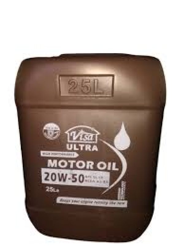 VISA® ULTRA HIGH PERFORMANCE MOTOR OIL 20W-50 API:SL ICF ACE A-A3/B3 (25 Ltr)