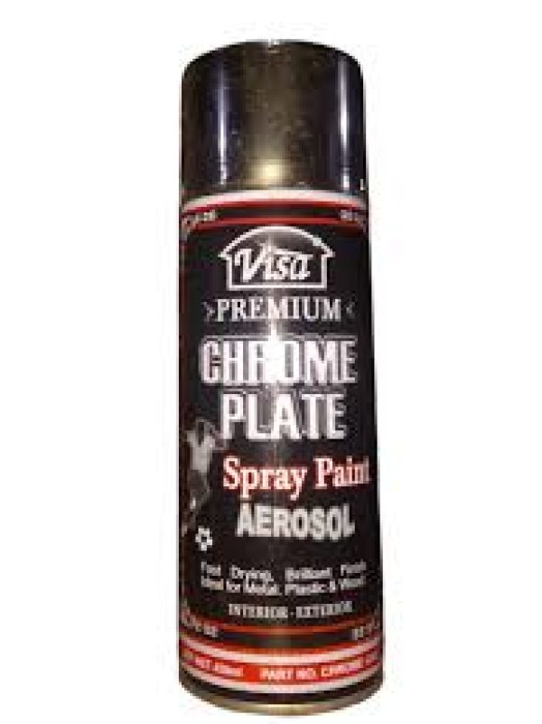 VISA® PREMIUM CHROME PLATE SPRAY PAINT (450ml)