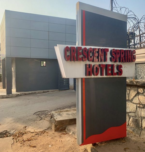 CRESCENT SPRING HOTELS, AWKA ROOMS, HALLS AND TARRIFS