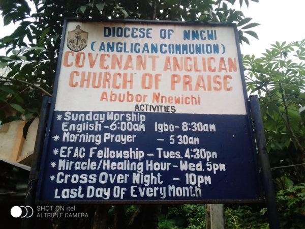 COVENANT ANGLICAN CHURCH, ABUBOR, NNEWICHI