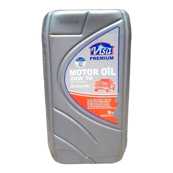 VISA® PREMIUM MULTIGRADE MOTOR OIL 20W 50 API:20SJ/CF-C4 (25Ltr)