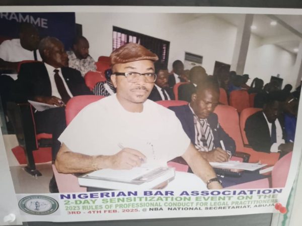 NBA  2-day Sensitization Event on the 2023 Rules of Professional Conducts for Legal Lractitioners 3RD-4TH February 2025 @ NBA National Secretariat,...