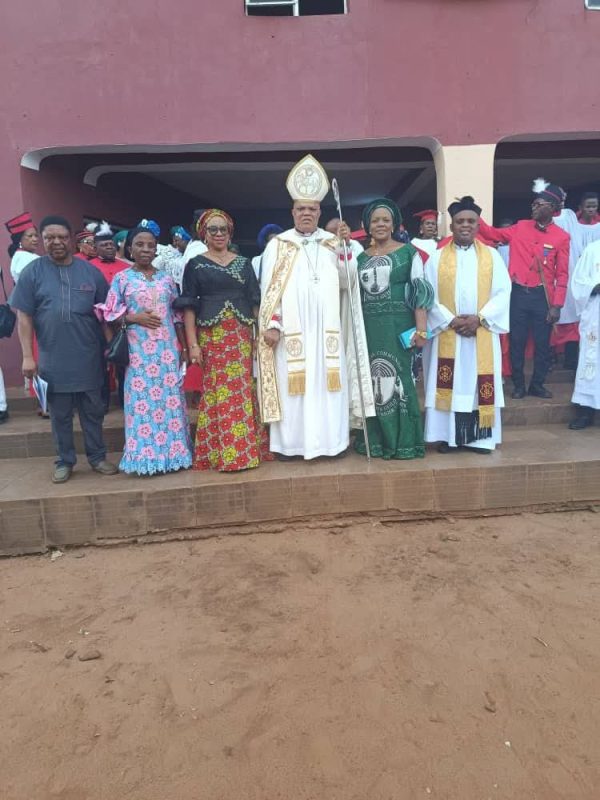 THE ANGLICAN BISHOP OF THE NIGER WEST, HIS LORDSHIP RT. REVD. JOHNSON EKWE, PHD, VISITS  THE CHAPEL OF THE HOLY SPIRIT, NWAFOR ORIZU COLLEGE OF EDU...