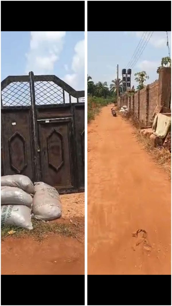 *2274*.   2 plots, N80m, off St Cyprain s Rd, fenced and gated., Nsukka, Nsukka LGA,  Enugu State