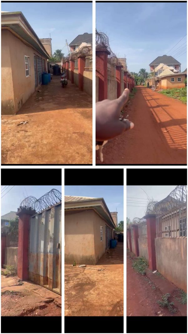 *2485*  Bungalow, N37m, Ibeagwa Ede, off Tectonics Rd, a twin 2 bedroom bungalow on 1 plot, Nsukka, Nsukka LGA,  Enugu State