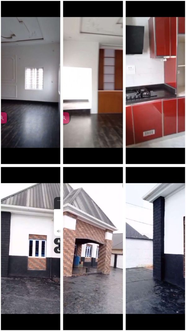 *2060* .Bungalow, N46m, Amenu Edem, a 4-bedrooms bungalow, near tarred Rd, Edem, Nsukka LGA,  Enugu State   WhatsApp 09033649738