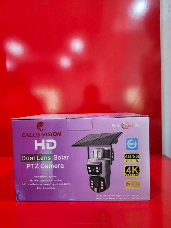 HD dual lens Solar PTZ camera