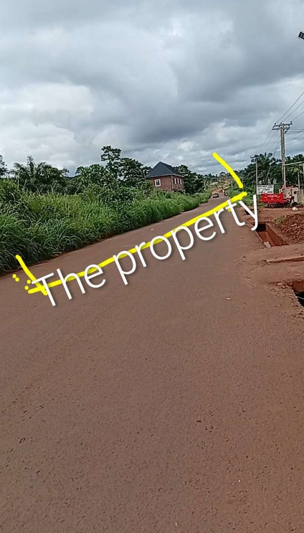 *2512* 2 plots , N45m, Odoru, along  tarred St Cyprain's-Odoro-Eziani Rd, between Energy Center and Welcome To Eziani Signpost, Nsukka, Nsukka LGA ...