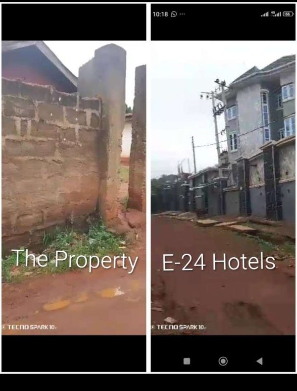 *2502* 2 plots, N80m, Onuiyi, near E- 24 Hotels, with buildings on it , Nsukka, Nsukka LGA, Enugu State  WhatsApp 09033649738 Properties@Nsukka, Pr...