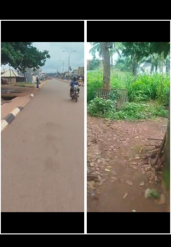 2516* 3½ plots, N180m, along tarred Enugu Rd, between Ugwuoye and Fen Park junction, fenced with gate  WhatsApp 09033649738 Properties@Nsukka, Prop...
